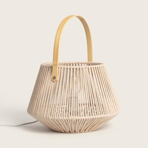 LEDKIA LIGHTING Lámpara de Mesa Cuerda Bris Diantha Beige