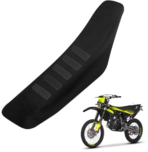 Motorrad-Sitzbezug Universal Gummi für Motocross, Enduro, Rally Schwarz | für Fantic XMF 125 XX XXF XE XEF 50cc 125cc 250cc 450cc 2T 4T, Schutz für die Sitzfläche
