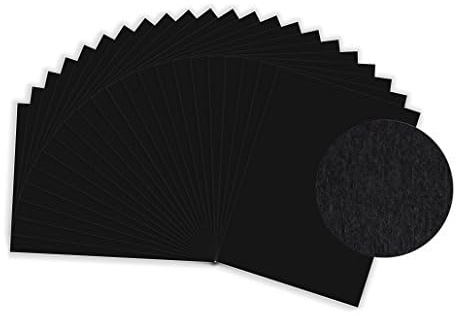 Bastelpapierapier A4 160g schwarz Pack 50 Blatt, (A4)