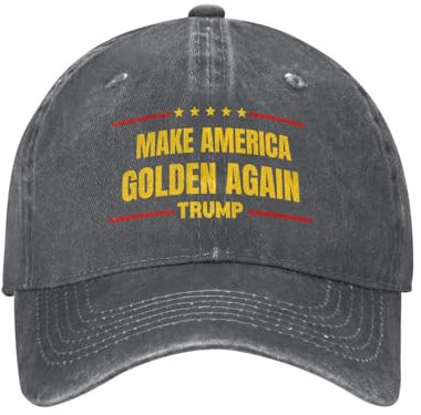 Make America Golden Again Hut Trump Age 47th President Won Denim Hut Baseball Cap