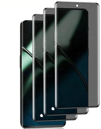 zonyee 3 Piezas Protector de Pantalla de Privacidad para Xiaomi 14 Ultra/14 Pro-6.73, Anti Espía Protectora Película de Cristal Vidrio Templado - 9H Dureza, Anti Arañazo, Sin Burbujas