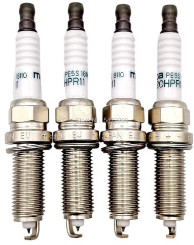 Kfz-Ersatz 4 Stück PE5S-18-110 ZC20HPR11 Iridium-Zündkerze kompatibel mit Mazda 2 3 6 CX-3 CX5 MX-5 1.5 2.0 2.5 Autostecker ZC20HPR11 PE5S18110