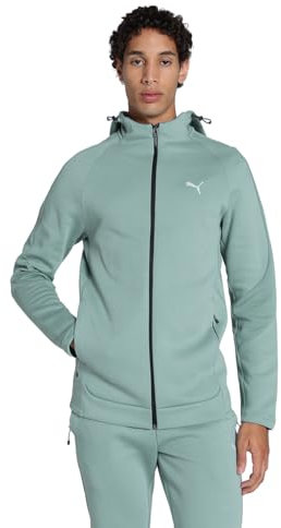 PUMA Herren EVOSTRIPE Kapuzenjacke L, Green Moon