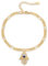 OHAYOO Fatima Armband Damen 14K Gold Plated 925 Sterling Silber Vergoldet Liebeskind Goldenes Schmuck für Frauen Mädchen Tochter Mutter