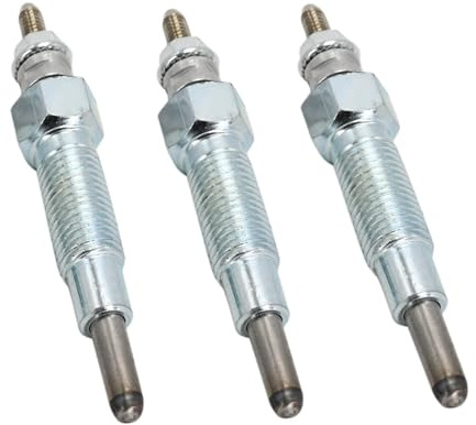 Quueparts Glühkerzen 15694-65510 15261-65513 kompatibel mit Kubota-Motor D1102 D1302 D1402 D650 D750 D850 D950 Traktor B1550 B2150 Bagger KH-36 KH-41 KH-51 KH-61 Frontmäher F2000 F2100