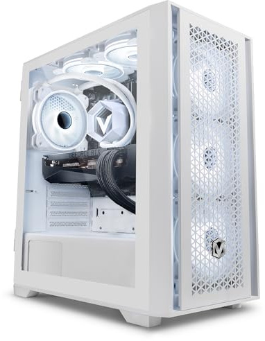 Vibox IX-524 Gaming PC • AMD Ryzen 7 9800X3D 8-Kern • Nvidia RTX 5070 12GB • 32GB RAM • 1TB SSD • Windows 11 • WLAN 6 + Bluetooth 5.4 • Blanc