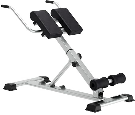 AuraCraft Bauchmuskeltrainer & Rückentrainer Hyperextensionsbank Klappbarer verstellbarer römischer Multifunktionale Curl-Bank und Hantelbank bauchtrainer für zuhause