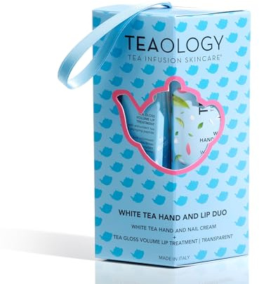 Teaology Hand and Lip Duo White Tea White Tea Hand And Nail Cream 75 ml + Tea Gloss Volume Lip Treatment 10 ml