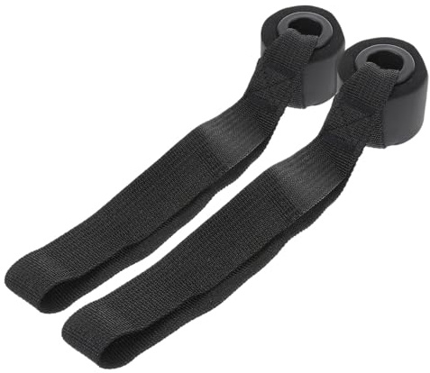 Kisangel Clip de Porte Fitness 2 Pièces en PVC pour Ancre de Porte, Sangles Élastiques et Bandes de Résistance, pour Gym à Domicile