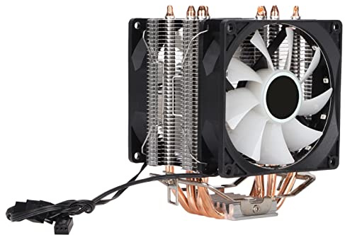 FILFEEL Ventilador de CPU con Tecnología Directa, Iluminación RGB, Enfriador de bajo Ruido para LGA 775/1155/1156/1366/2011 y AM2/AM3 (#2)