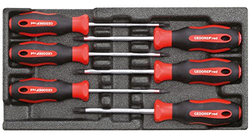 GEDORE Red Screwdriver Set TX in 1/3 Foam Module 6 Pieces