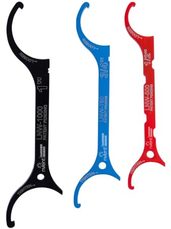 Gardner Bender LNW-3PC LNW llave de contratuerca, surtido | Para contratuercas UL de 0.5 pulgadas, 0.75 pulgadas y 1 pulgada, construcción de acero fino (anteriormente: Gardner Bender)