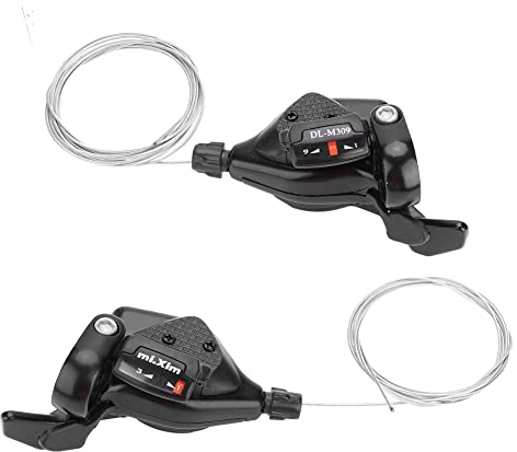 VGEBY1 Schalthebel für Fahrräder, 1 Paar 3 x 7/8/9 links/rechts für Fahrradschaltung, System zur Geschwindigkeitskontrolle, Fahrrad Shift (3 x 7 Gänge) (295)
