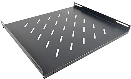 Aiten Data Bandeja Fija de Rejilla 1U con 470 mm de Ancho x 350 mm de Fondo para Armario Rack de Suelo 19” con 600 mm de Fondo. Acero Laminado. Capacidad hasta 17 Kilos
