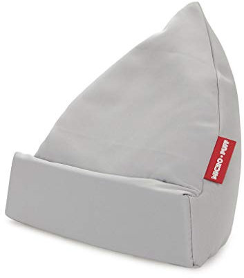 Balvi Supporto Tablet Micro Puff Colore Grigio Tablet Cuscino, Smartphone, e-Book Desenfundable sacch