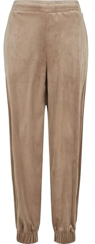 Urban Classics Damen Ladies High Waist Ballon Velvet Sweat Pants