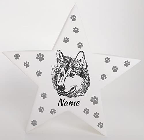 Bambinella® LED Leuchte Nachlicht Husky - Deko - 11,5cm x 4cm x 11cm