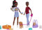 Barbie It Takes Two Puppe & Zubehör, Zwillinge Spielset mit Bruder & Schwester Puppen, 3 Haustierwelpen & 10+ Zubehör
