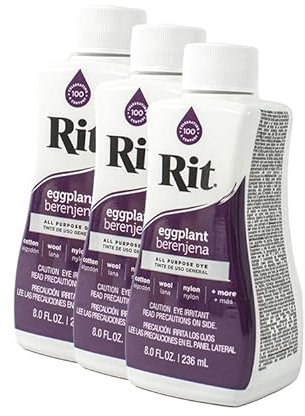 Rit Dye Liquid - Berenjena (3 unidades, 236 ml)