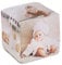 Fotokissen Kissen mit Fotos 3D Fotogeschenk Kissenbezug mit Füllung mit 6 Fotos; für das Wohnzimmer Kinderzimmer Schlafzimmer 35 cm Groß; Deko für Kinder Eltern Paare Motiv Fotowürfel [091]