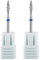 BNG Cuticle Drill Bit Flame Nail Efile Bits Professional Electric 3/32 Diamond Carbide Cuticle Cleaning Bits Nail Art Replacement Burr Manicure File Tool, 1PCS Fine Grit, 2PCS Medium Grit