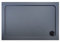 ELEGANT Rectangular 1200 x 900 x 40mm Grey Stone Tray for Shower Enclosure Cubicle + Waste Trap