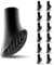 12 STK Nordic Walking Stöcke Gummipuffer, Walking Stöcke Gummipuffer Universal für die Meisten Walking Stöcke & Nordic Walking Stöcke, Griffiges und Rutschfestes Ttrekking Gummipuffer Pads (11mm)