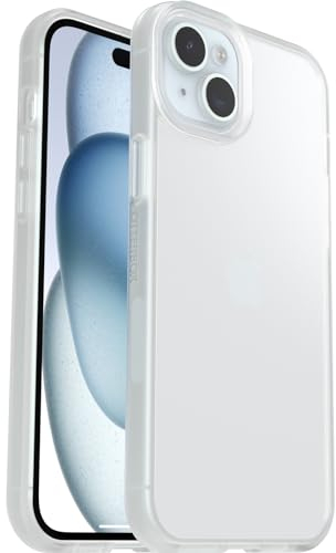 OtterBox Sleek Hülle für iPhone 15 Plus/iPhone 14 Plus, stoßfest, sturzsicher, ultraschlank, schützende Hülle, Getestet nach Militärstandard, Transparent, Keine Einzelhandelsverpackung