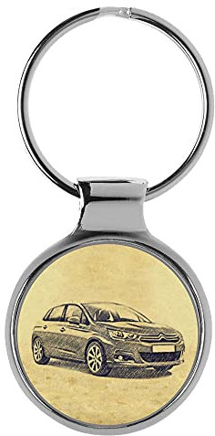 KIESENBERG 3D Porte-clés Cadeau pour Citroen C4 II Fan A-5536