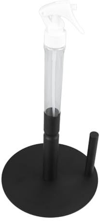 Paper Towel Holder, Stainless Steel Standing Paper Towel Dispenser Standing Paper Towel Roll Holder with Spray Bottle for Countertop