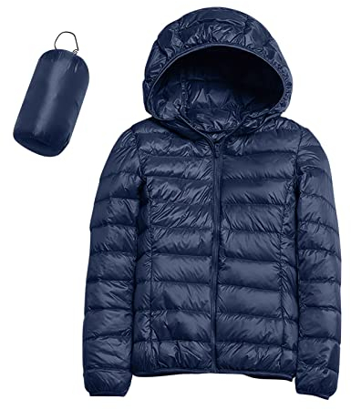 Surttan Piumino Donna Leggero 100 Grammi Corto Giubbotto Imbottito con Cappuccio Rimovibile Trapuntato Elegante Caldo Giubbino Mezza Stagione Giacca Invernale Moda
