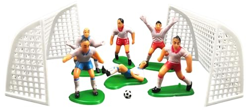 PT Haahoos 9Pcs Football Cake Toppers, Football Birthday Cupcake Topper Sports Theme Cake Toppers Decorations Kids Men Birthday Cupcake Topper Cake Sport Boys Party Supplies