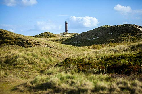 Klassisches Puzzle Leuchtturm Norderney Landschaft Insel Himmel Stimmung Papierpuzzle Geburtstag Festival Einzigartiges Geschenk 1000 Teile 26x38CM