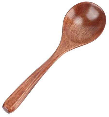 Wooden Tablespoon Tableware Round Wooden Cooking Spoon Japanese Living Room Decoration