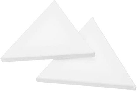 VILLFUL Baumwoll Malplatte 2 Stück Dreieck 15cm Unregelmäßige Form Malleinwand Für Öl Und Acrylmalerei Stabil Und Langlebig Für Schüler Und Kreative Malprojekte
