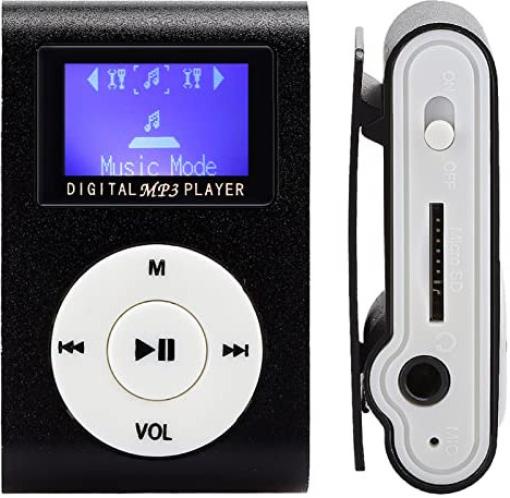 Lettore Musicale con , Memorizza Brani Facile da Usare Sempre e Ovunque Lettore Mp3 , Musica Digitale su unità Flash Mobile , con Auricolare da 3 , 5 Mm