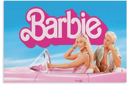 ZHYADANGE Barbie Movie Poster Dekorative Malerei Leinwand Wandkunst Wohnzimmer Poster Schlafzimmer Malerei,Wandkunst Bilddruck Moderne Familienzimmer Dekor 08x12inch(20x30cm)