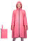 Sensong Regenponcho für Damen, Unisex Regenjacken Regencape, Wasserdicht mit Kapuze und Reißverschluss Wiederverwendbar Regenmantel für Wandern Camping Radfahren Reisen Rosa
