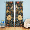 Tokusyou Vintage Vorhang Blickdicht Gardinen mit Ösen Landhaus Blumen Vögel Muster Verdunklungsvorhange Dekoschal Thermovorhang Kälteschutz für Schlafzimmer Kinderzimmer 2 Stücke Set 210×132cm(H×B)