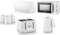 Swan Serenity White 1.7L 3KW Kettle, 4 Slice Toaster, Bread Bin, Canisters and 20L 700W Manual Microwave SM4420WHT. Contemporary Design Matching Kitchen Set of 7 in Matt White Finish