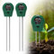 PLLYPE Feuchtigkeitsmessgerät Pflanzen, 2 Stück Boden Feuchtigkeitsmessgerät, Bodentester Messgerät, mit PH/Feuchtigkeit/Licht für Rasen, Gartenarbeit, kein Batterien Erforderlich