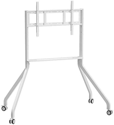 Soporte de TV Giratorio Universal para Mesa, Estante de Acero Inoxidable para TV, para televisores de 55 86 Pulgadas, Soporte de Piso para TV, Cama Blanca, Extremo de la Cama con Ruedas