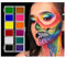 Face Paint Kit Body Paint, 12 Colors 10 Grams of Makeup Paint, Festival DIY Art Makeup, Face Face Body Painting Cream Body Paint