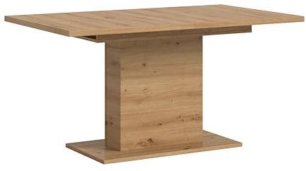 xonox.home Tisch Motion X4AG2T72 Ausziehbarer Esstisch in Artisan Nb. mit Säulen-Fußgestell, ca. 150-190x76x90 cm