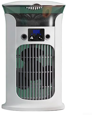 Portable Cooling Fan with 880ML Large Water Tank and Mist Humidifier for Long Duration Cooling, Adjustable Fan Speeds and Silent Airflow for Any Room (White)