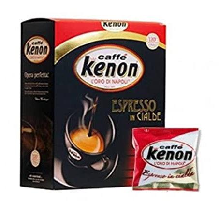 KENON Caffè – 200 Cialde ESE 44mm Compatibili – Espresso Tostato e Macinato da 7g, Confezionate Singolarmente per un Aroma Intenso e Cremoso