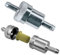 AutoScheich® Universal Kraftstofffilter Benzinfilter Aluminium Universalfilter waschbar Fuel Filter Motorrad KFZ Auto mit 8mm (5/16) Anschluss