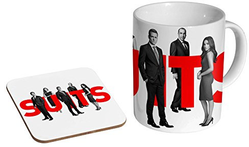 mugmart Keramik-Kaffeetasse + Untersetzer, Geschenk-Set, 325 ml, rund, Tasse
