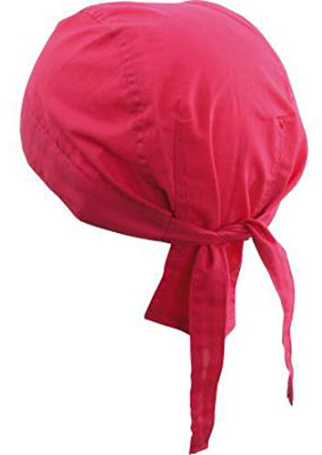noTrash2003 Design Bandana Cap Mütze Kopftuch viele Farben für Sport und Freizeit (Rot)