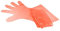 Veterinärhandschuhe extra lange Stulpe 90 cm | 50 Stück | extrem dehnbare Einweghandschuhe - Orange | Ideal für Hygienebereiche - Fleischereien, Reiningungsarbeiten, Veterinäre uvm. | latexfrei